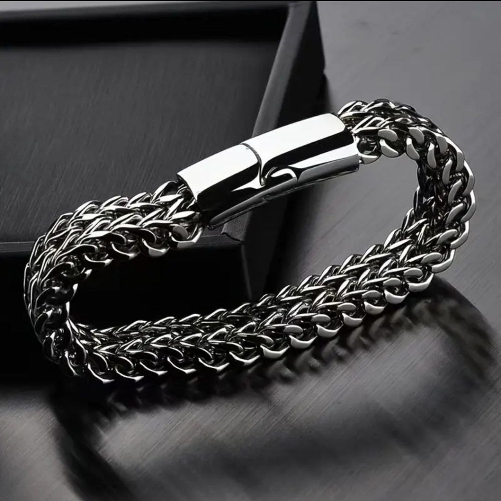 Men's Titanium Stainless Steel Bracelet-SALE - Picture 3 of 7